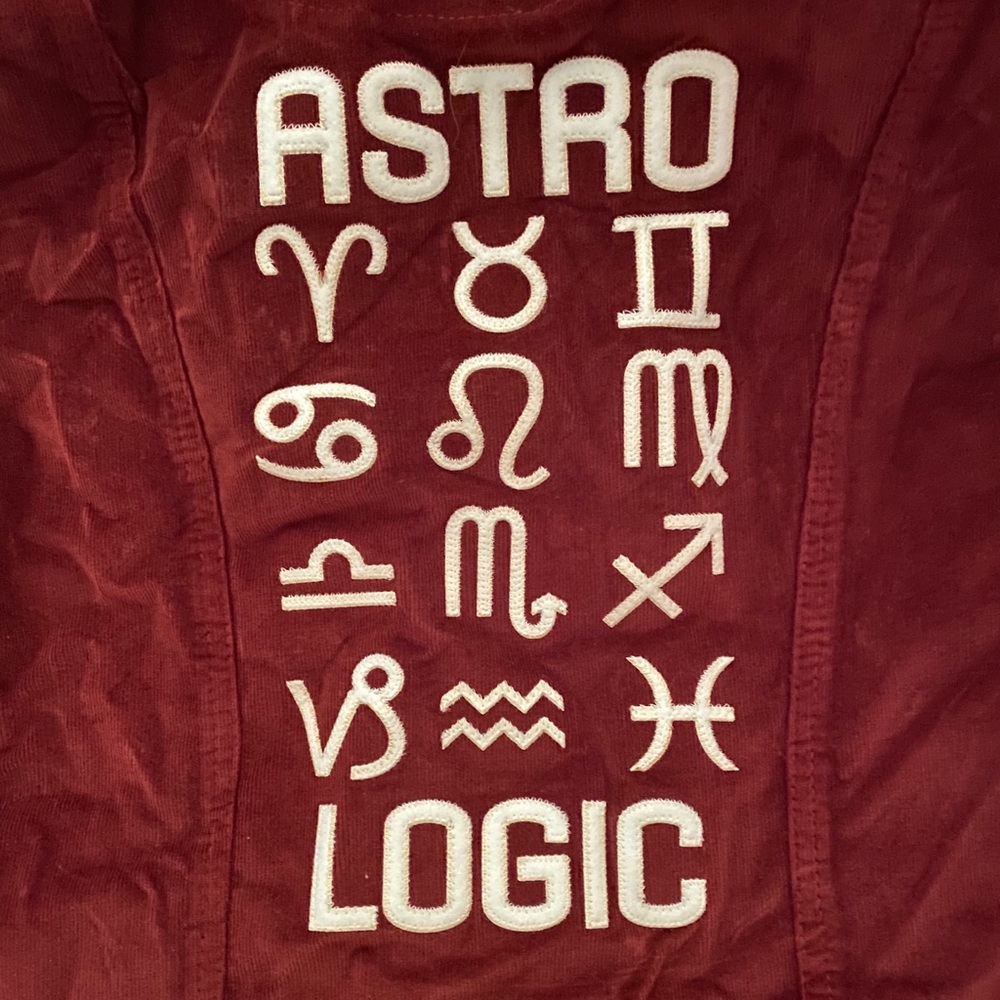 Sugarhigh Lovestoned Astro Logic blazer, burgundy